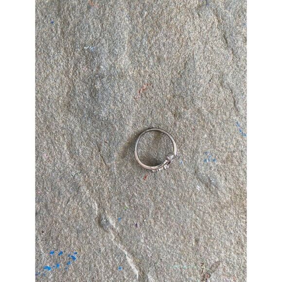 Ring Four Leaf Clover Wrap Around Rhinestone Size 4 - Picture 4 of 5